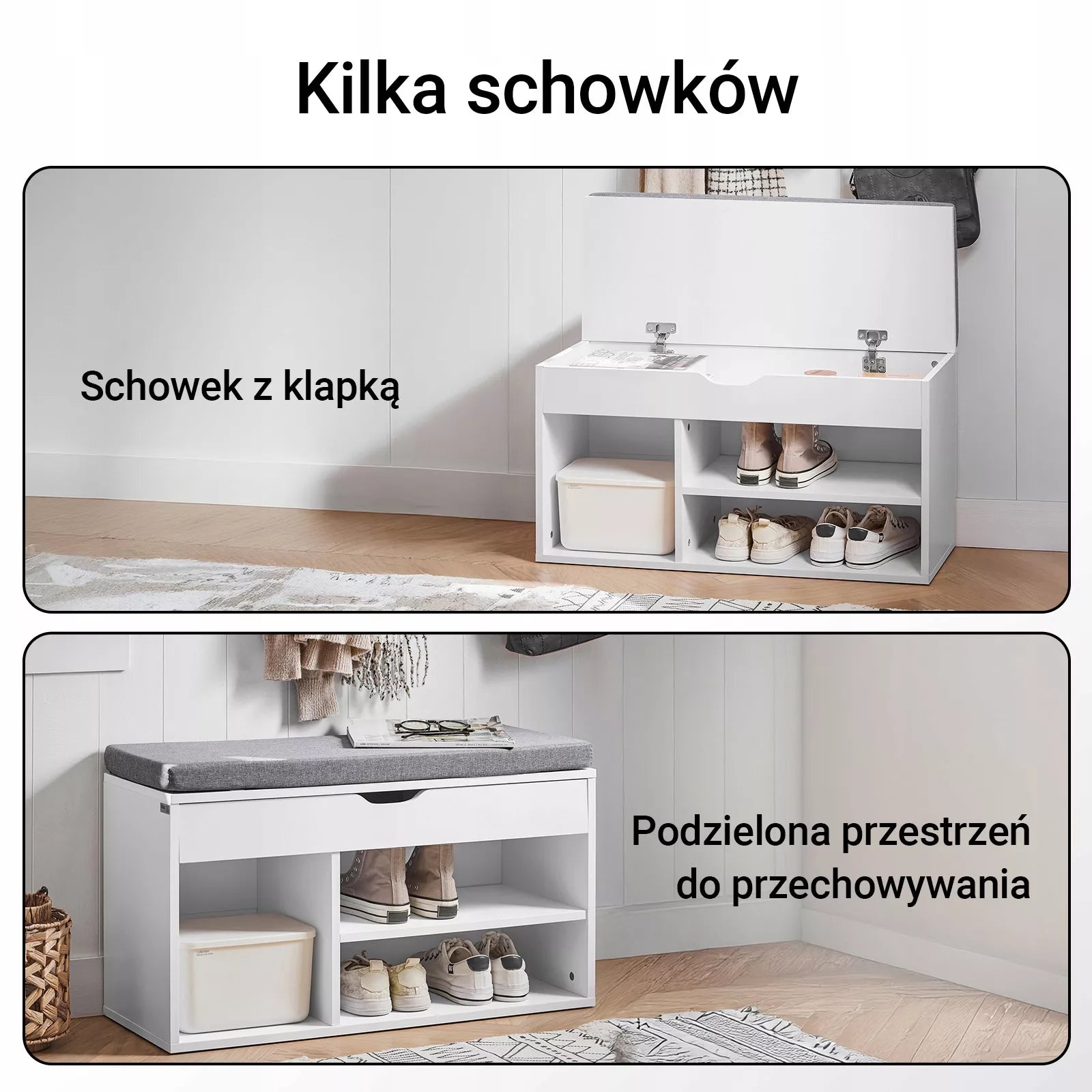 SoBuy suolas su atidaroma sėdyne ir batų laikymo skyriumi FSR45-HG