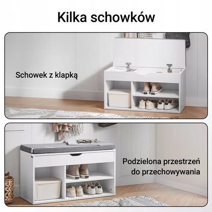 SoBuy suolas su atidaroma sėdyne ir batų laikymo skyriumi FSR45-HG