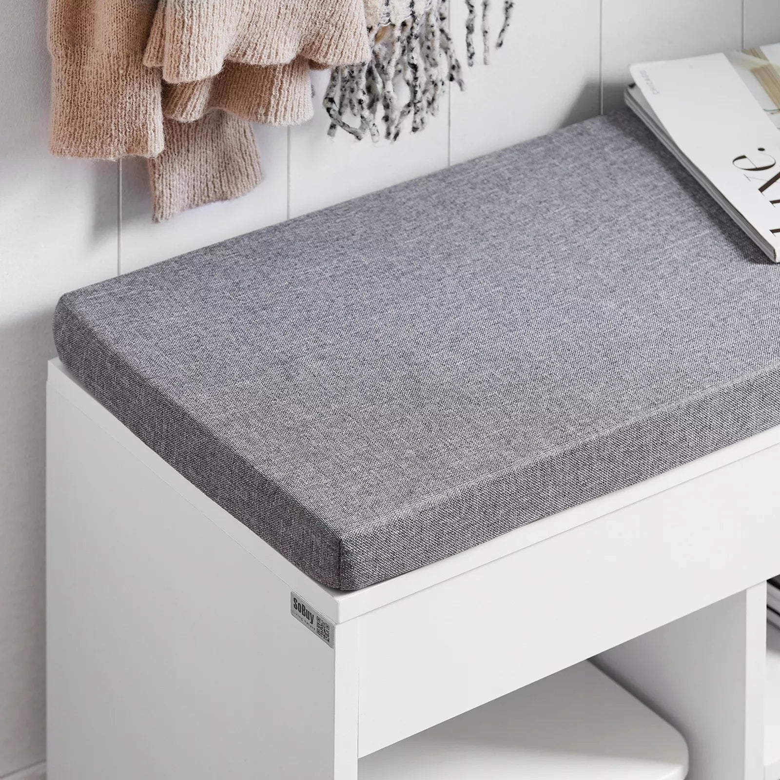 SoBuy suolas su atidaroma sėdyne ir batų laikymo skyriumi FSR45-HG