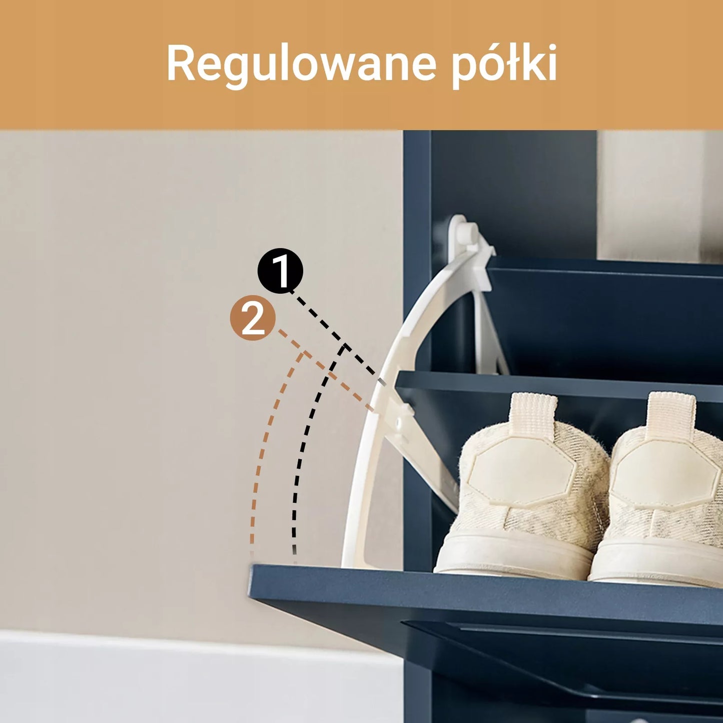 SoBuy Batų spintelė drabužinei su 4 stalčiais, organizatorius FSR79-B