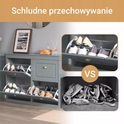 SoBuy Batų spintelė su 4 stalčiais, drabužių spintos organizatorius FSR79-HG