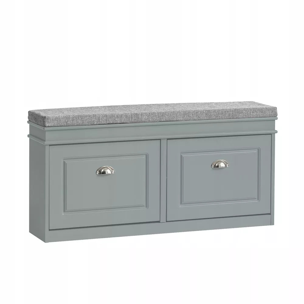 SoBuy Siaura batų spintelė su sėdyne prieškambariui 24 cm FSR64-HG
