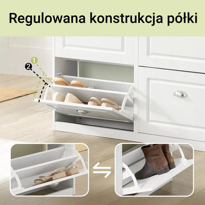 SoBuy Siaurų batų spintelė drabužių spintos organizatorius, 24cm, FSR79-W