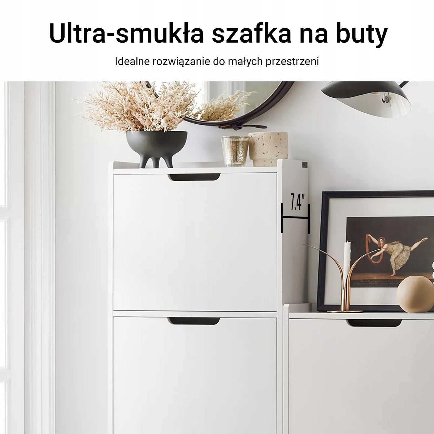 Sobuy Batų spintelė drabužinė lentyna organizatorius prieškambariui FSR151-H-W