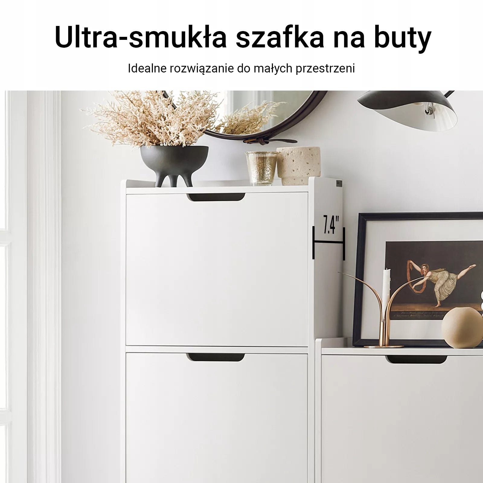 Sobuy Batų spintelė drabužinė lentyna organizatorius prieškambariui FSR151-H-W