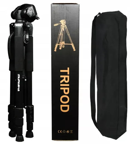150 cm trikojis stovas su telefono laikikliu, lazeriui ir fotoaparatui – stabilus dovanos pasirinkimas