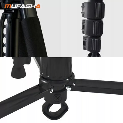 150 cm trikojis stovas su telefono laikikliu, lazeriui ir fotoaparatui – stabilus dovanos pasirinkimas