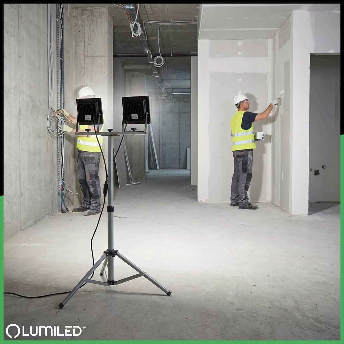 Stojak Statyw 200W Naświetlacz Lampa Robocza Halogen Budowlany Z Wtyczką