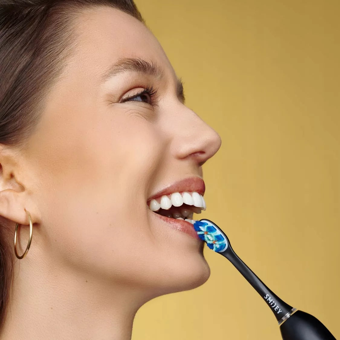 Sonicinis dantų šepetėlis Smiley + Belaidis dantų irigatorius