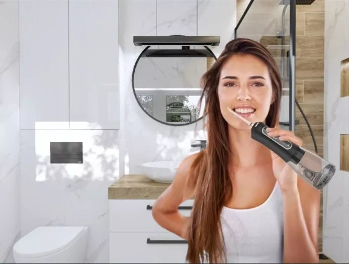 Sonic dantų šepetėlis + vandens dantų irigatorius, 5 režimai, USB, IPX7, RINKINYS