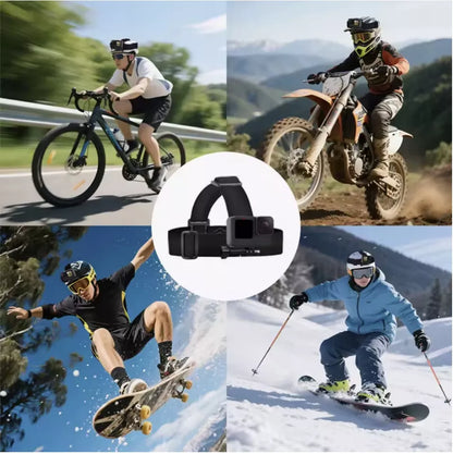 Galvos dirželis tvirtinimas ant galvos arba šalmo sporto kameroms GoPro Hero DJI SJCAM