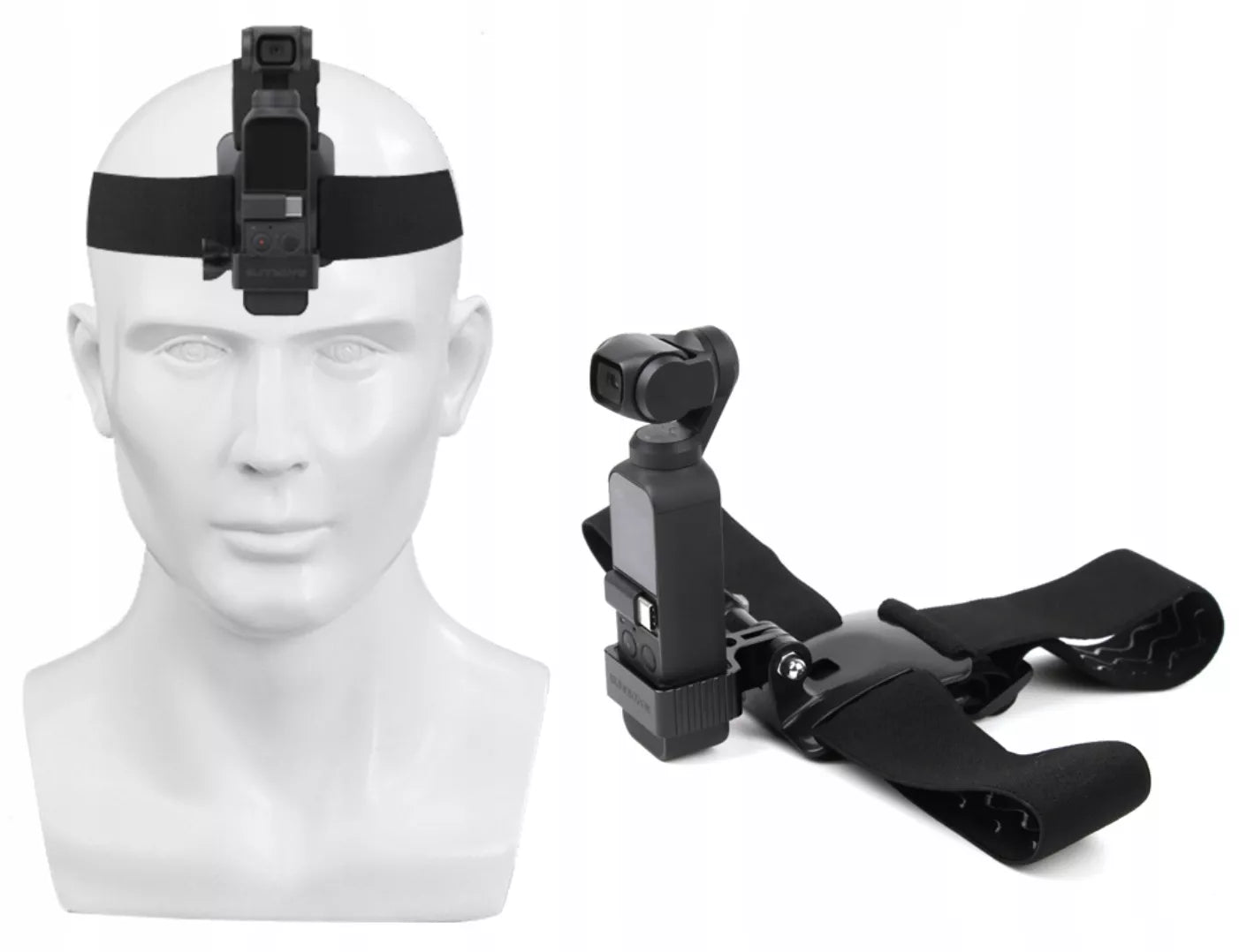 Galvos dirželis tvirtinimas ant galvos arba šalmo sporto kameroms GoPro Hero DJI SJCAM