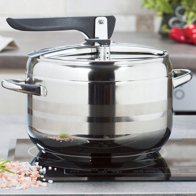 Greitpuodis 5L dujoms ir indukcijai Puodas greitam virimui STAL