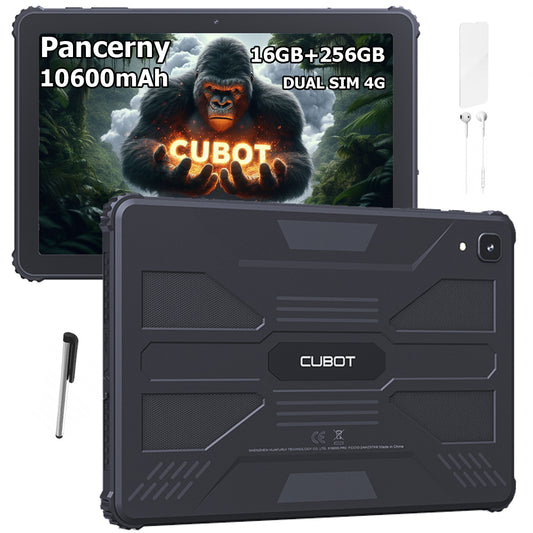 SUDĖTINIO STIPRUMO PLANŠETINIS KOMPIUTERIS CUBOT KINGKONG TAB 10,1" 16/256 GB