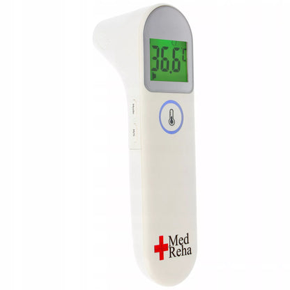 MEDEK medicininis bekontaktis elektroninis termometras kaktai ir ausiai su LCD ekranu