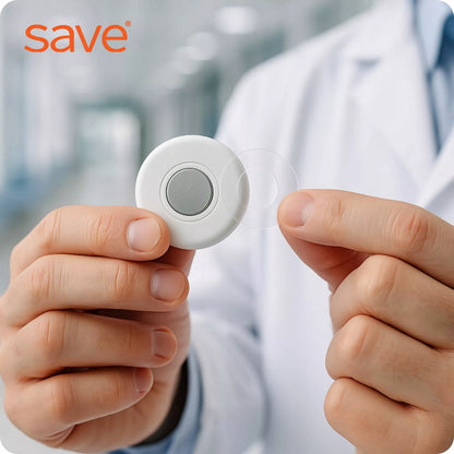 Bekontaktis medicininis infraraudonųjų spindulių termometras su karščiavimo aliarmu ir programėle SAVE