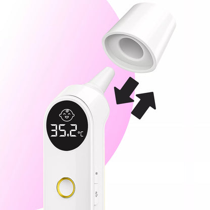 RETOO bekontaktis infraraudonųjų spindulių termometras su LCD ekranu ir temperatūros įspėjimo funkcija
