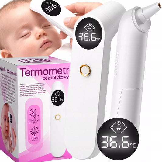 RETOO bekontaktis infraraudonųjų spindulių termometras su LCD ekranu ir temperatūros įspėjimo funkcija