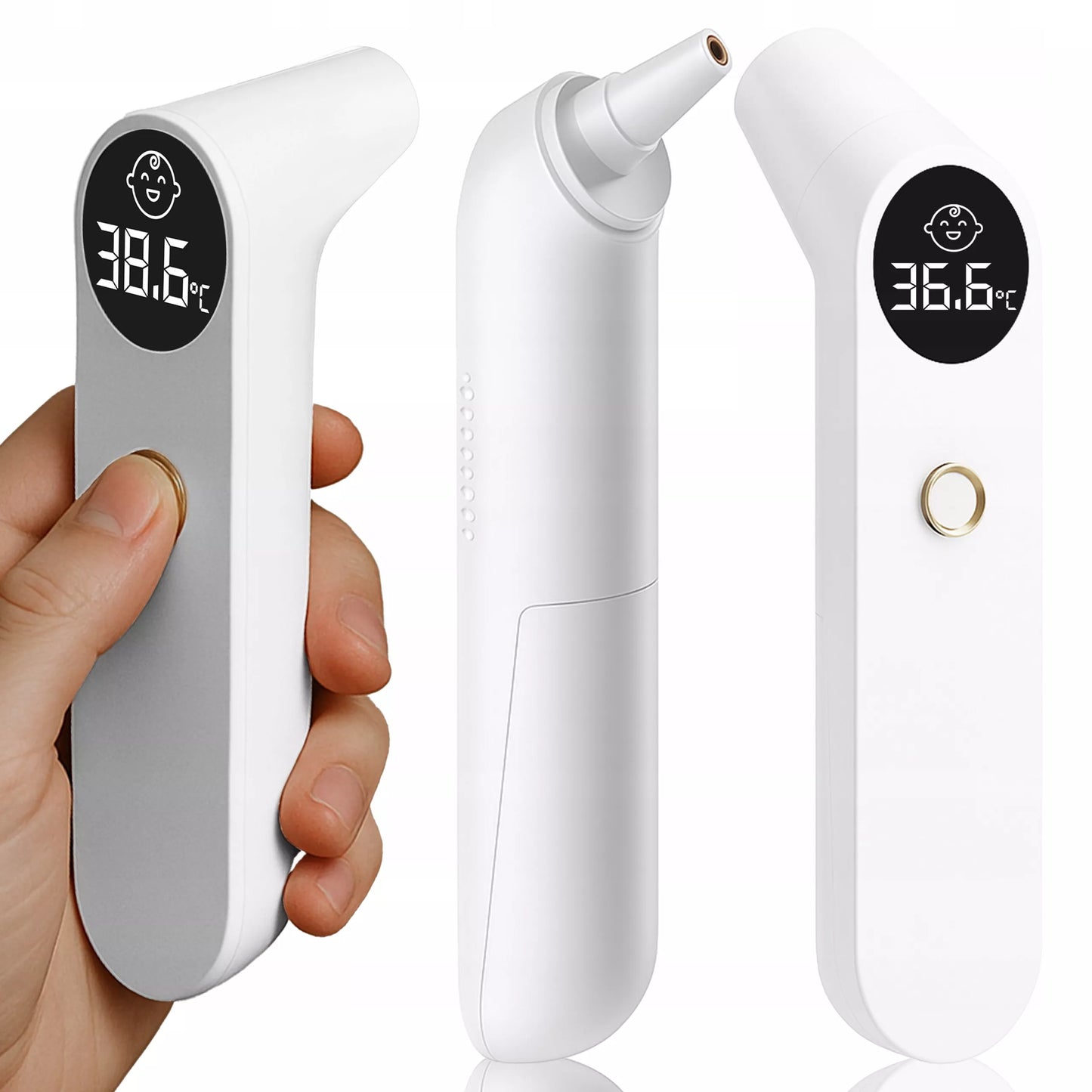 RETOO bekontaktis infraraudonųjų spindulių termometras su LCD ekranu ir temperatūros įspėjimo funkcija