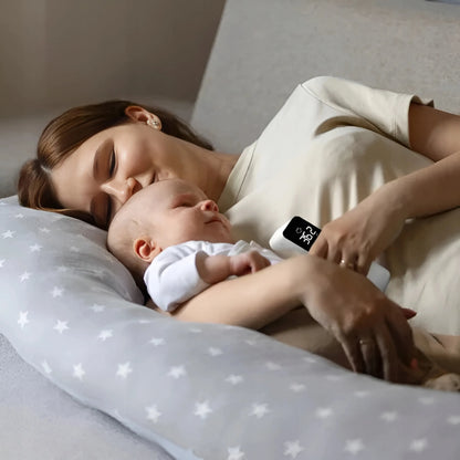 Bekontaktis medicininis infraraudonųjų spindulių termometras su LCD ekranu, karščiavimo įspėjimu, ausies ir kaktos matavimui