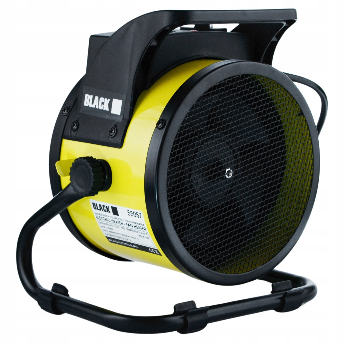 TERMOVENTILIATORIUS FARELKA ŠILDYTUVAS NEŠIOJAMAS 2000 W 2 KW BLACK