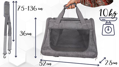 ŠUNŲ IR KELIŲ TRANSPORTERIO KREPŠYS, SULANKSTOMAS VEŽIMĖLIS SU RATUKAIS