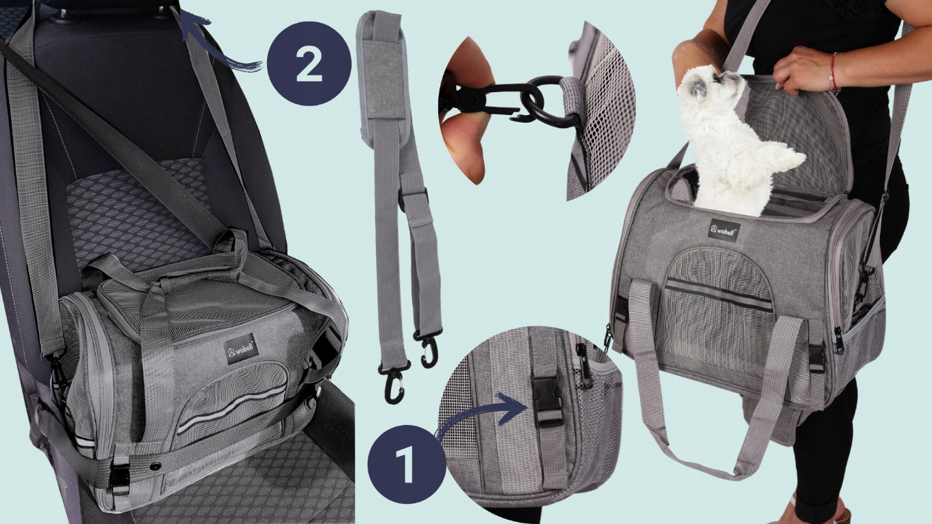 DVRĖLIS TRANS portavimo dėžė vežimėlis šunims katėms, su atidaromu šonu ir viršumi, su kilimėliu