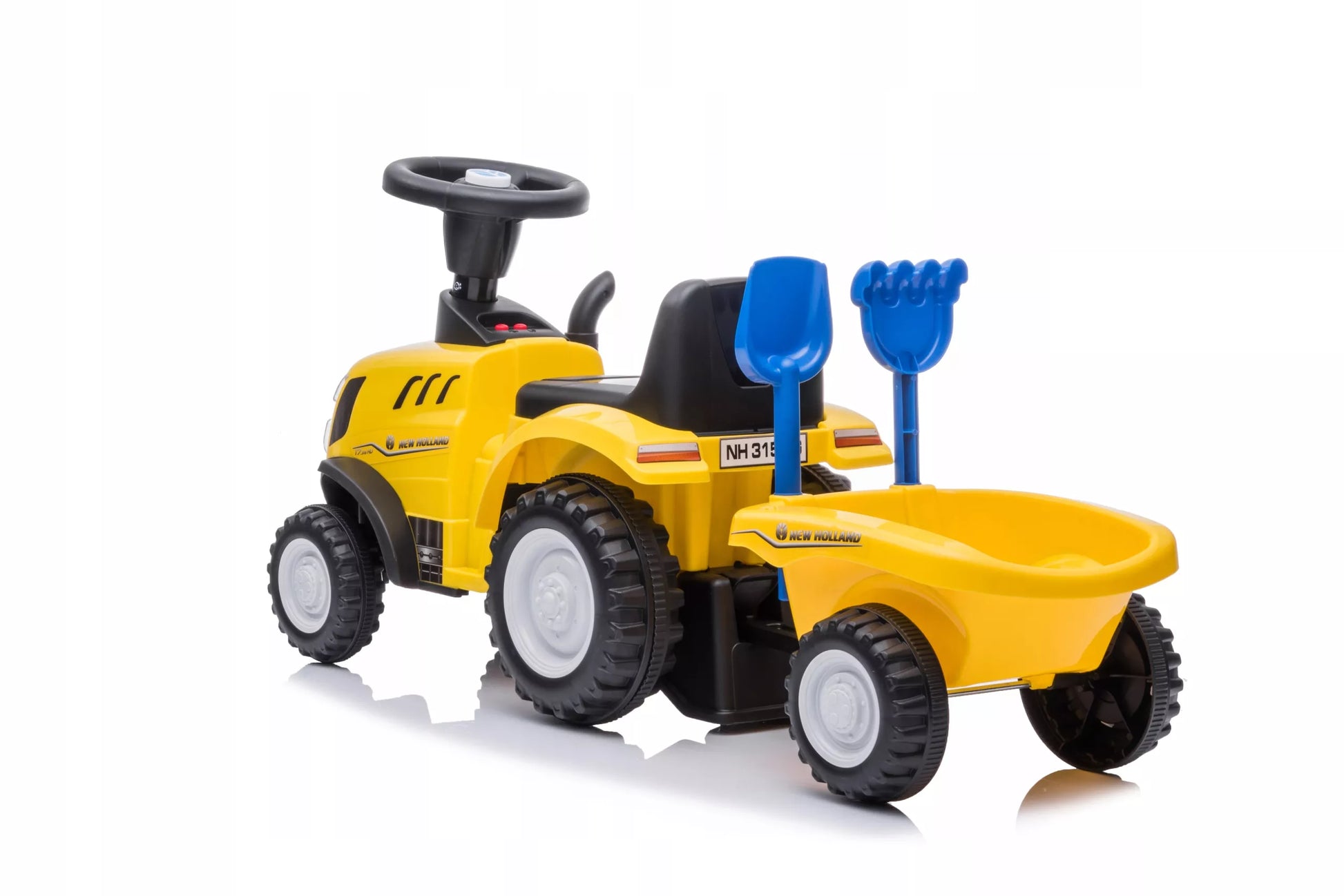 TRAKTORIUKAS STUMDUKAS NEW HOLLAND SU MELODIJOMIS, DOVANA METINUKUI