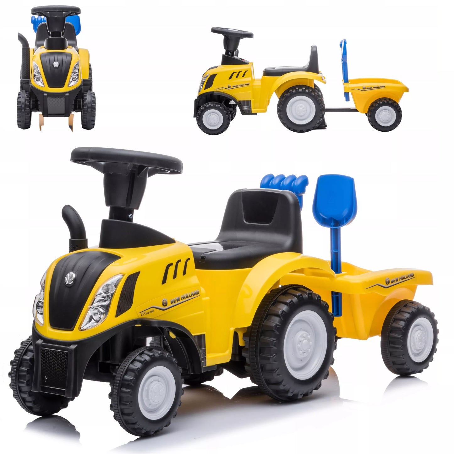 TRAKTORIUKAS STUMDUKAS NEW HOLLAND SU MELODIJOMIS, DOVANA METINUKUI