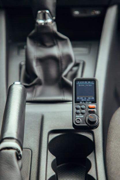 BLUETOOTH 5.0 FM SIŲSTUVAS LAISVŲ RANKŲ ĮRANGA QC3.0 SD BASS DIDELIS LCD 24V