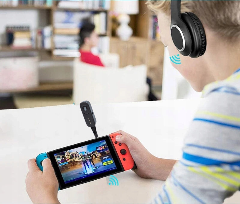 BLUETOOTH 2IN1 SIŲSTUVAS-IMTUVAS AUX MINIJACK 3,5MM TX RX USB-C