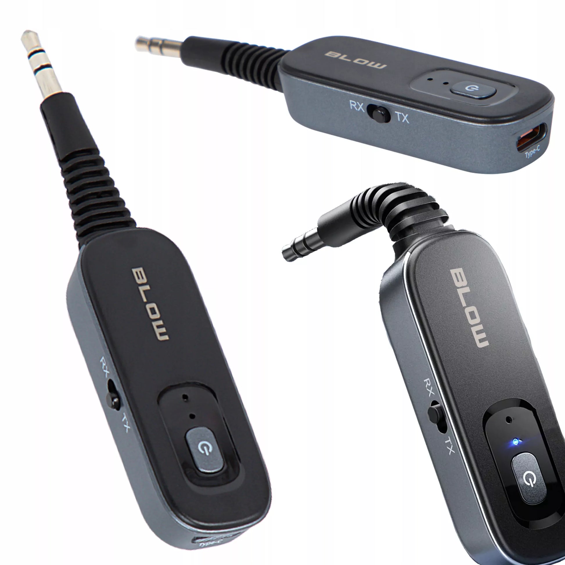 BLUETOOTH 2IN1 SIŲSTUVAS-IMTUVAS AUX MINIJACK 3,5MM TX RX USB-C