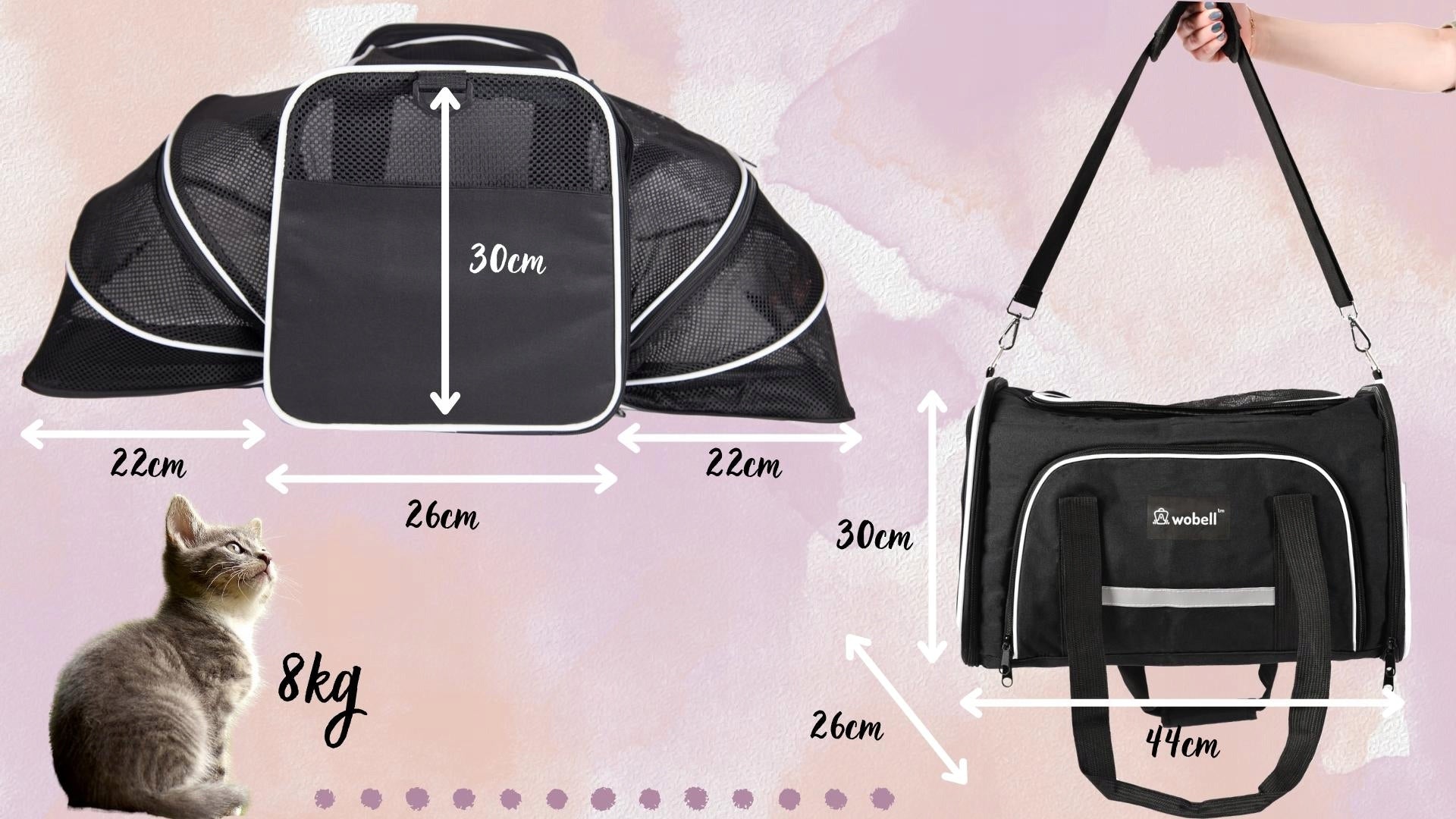 TRANSPORTERIS KOTUI, ŠUNIUI SU VENTILIACIJA SKIRTAS SKRYDŽIAMS LĖKTUVU, KELIONĖMS