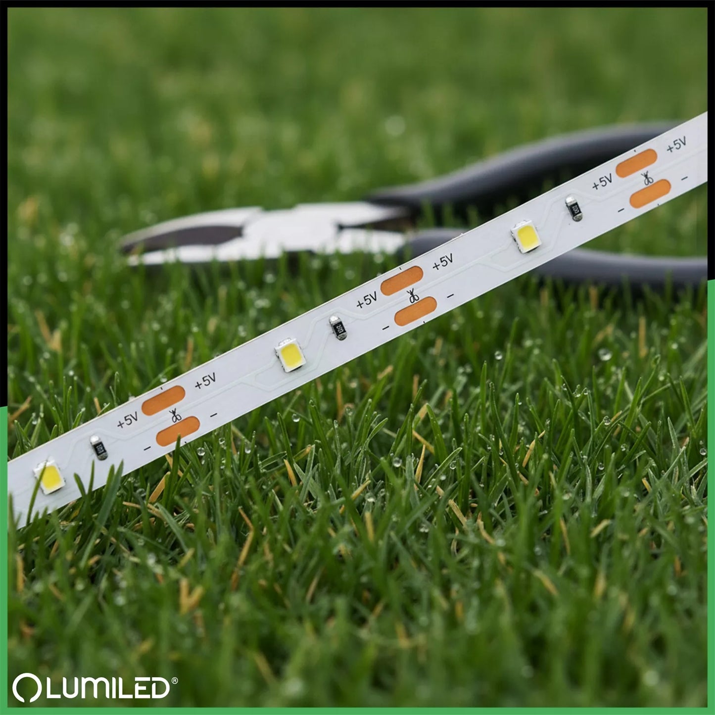 Solarna taśma LED ogrodowa 5 m, 150 diod LED, dekoracyjne, ciepłe światło, lampki IP44