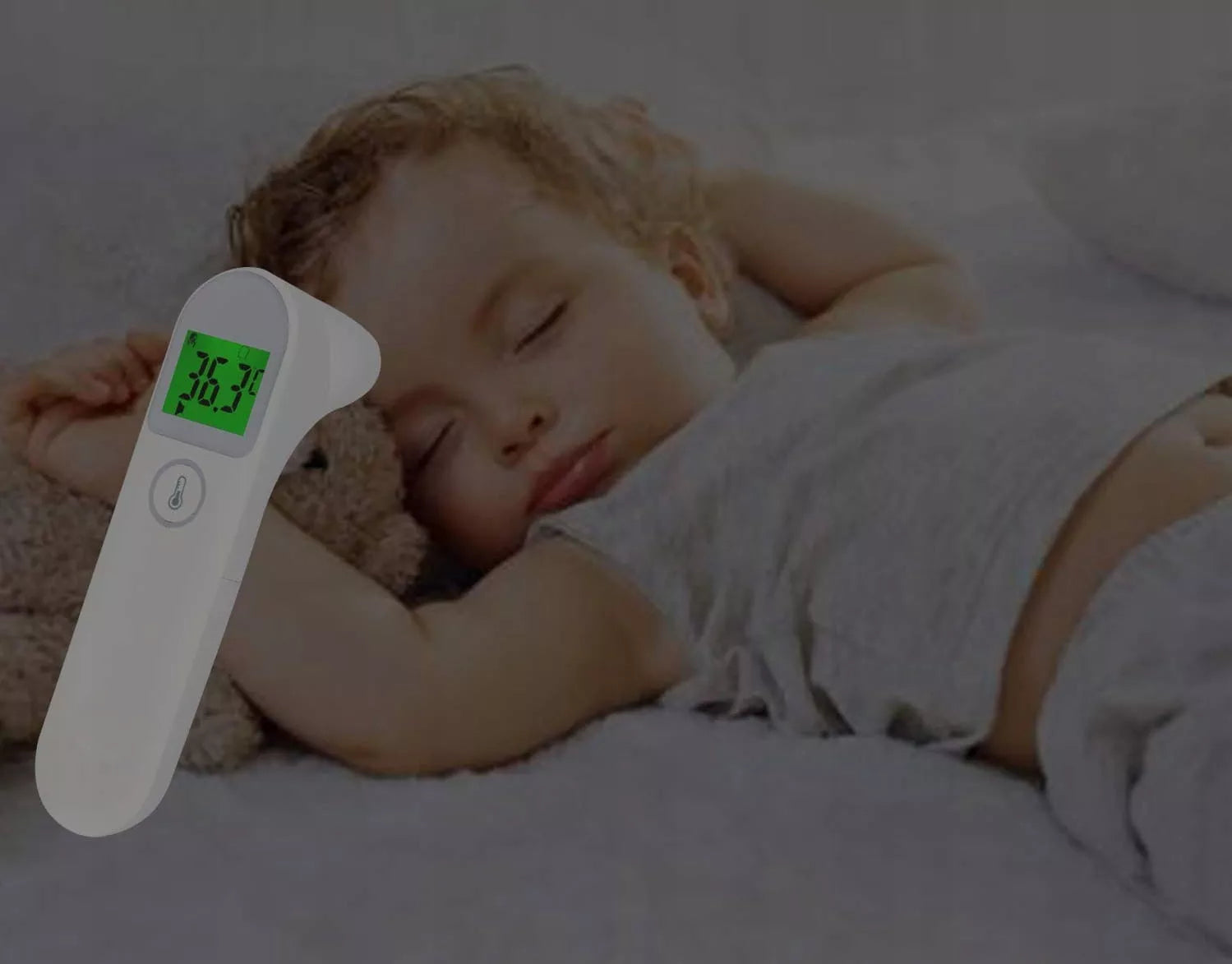 Nekontaktinis medicininis infraraudonųjų spindulių LCD termometras