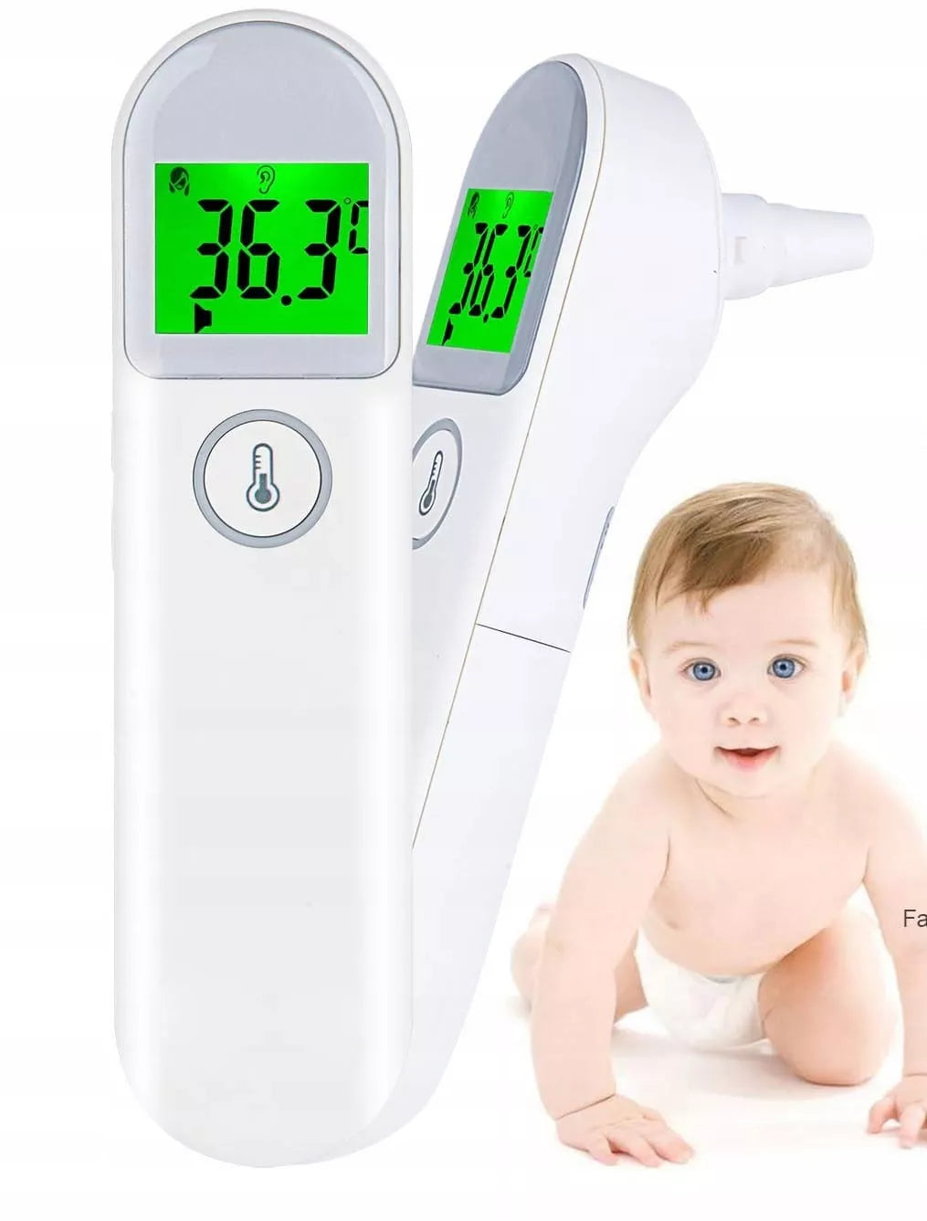 Nekontaktinis medicininis infraraudonųjų spindulių LCD termometras