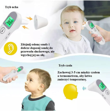 Nekontaktinis medicininis infraraudonųjų spindulių LCD termometras