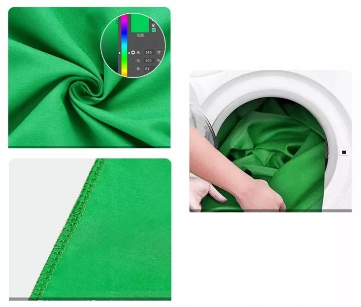 Žalias medžiaginis green screen fotofonas 3x2m