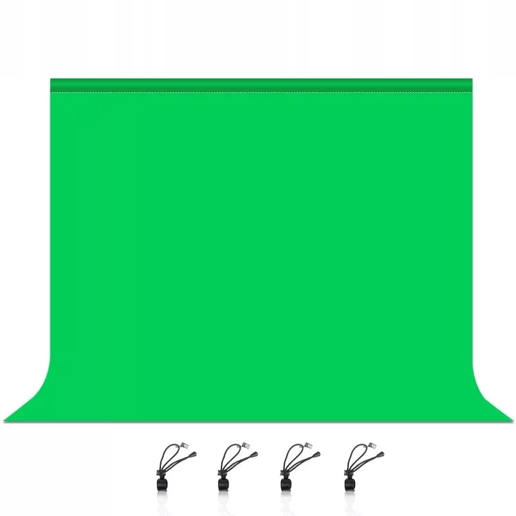 Žalias medžiaginis green screen fotofonas 3x2m