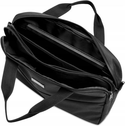 Nešiojamo kompiuterio krepšys 15,6" dviejų skyrių moteriškas vyriškas lengvas ant peties ZAGATTO