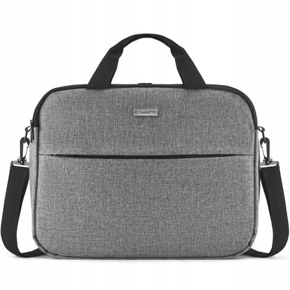 Nešiojamo kompiuterio krepšys 15,6" dviejų skyrių moteriškas vyriškas lengvas ant peties ZAGATTO