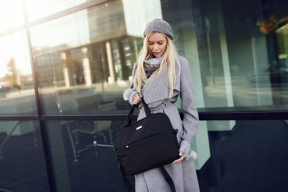 Nešiojamo kompiuterio krepšys 15,6" dviejų skyrių moteriškas vyriškas lengvas ant peties ZAGATTO