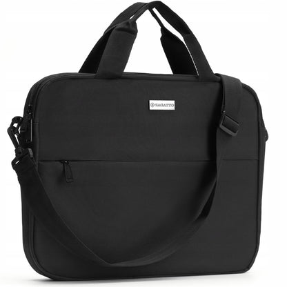 Nešiojamo kompiuterio krepšys 15,6" dviejų skyrių moteriškas vyriškas lengvas ant peties ZAGATTO