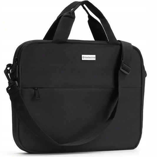 Nešiojamo kompiuterio krepšys 15,6" dviejų skyrių moteriškas vyriškas lengvas ant peties ZAGATTO