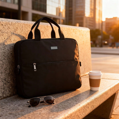 Juodas, lengvas, talpus 15,6" kompiuterio dėklas Zagatto