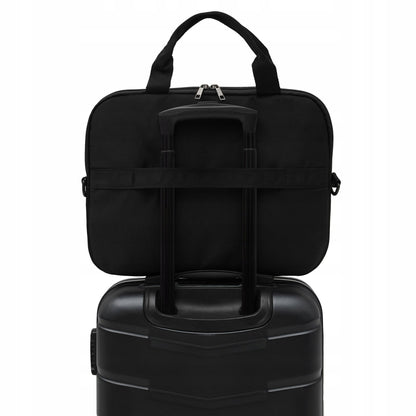 Juodas, lengvas, talpus 15,6" kompiuterio dėklas Zagatto