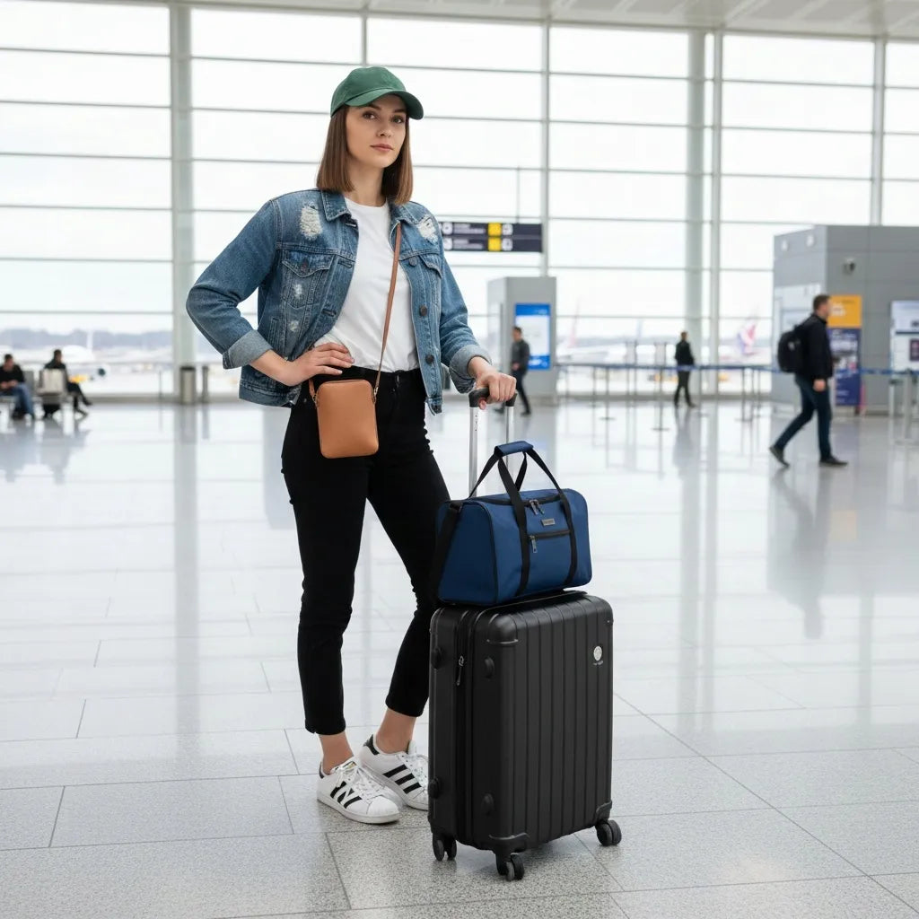 Kelioninis krepšys lėktuvui RYANAIR WIZZAIR rankinis bagažas 40x20x25 ZAGATTO
