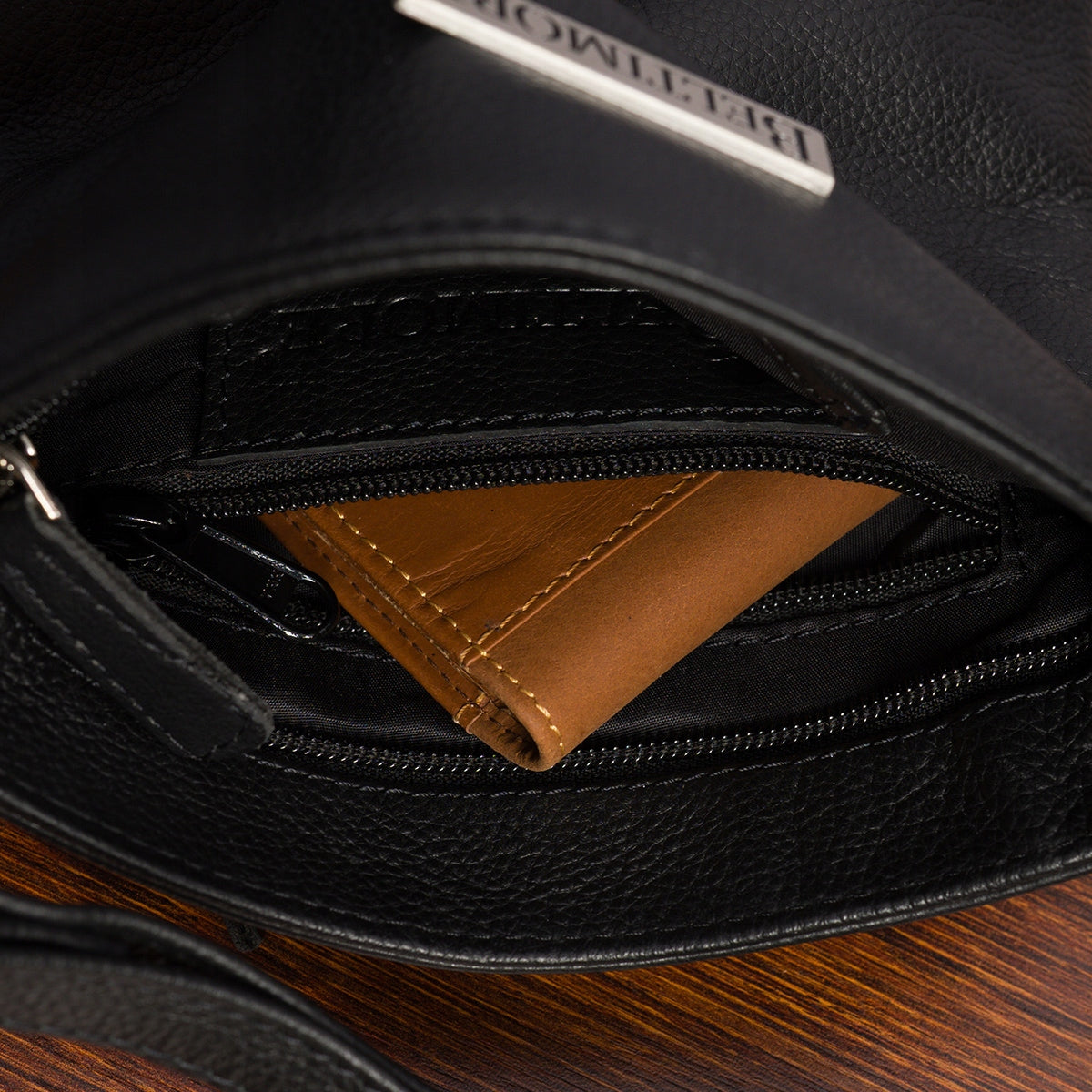 Maža odinė moteriška rankinė per petį, plona, klasikinė, premium, Beltimore