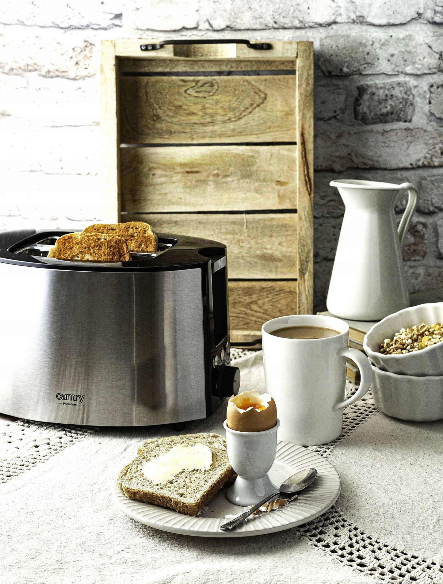 Elektrinis skrudintuvas su bandelių grotelėmis 1000W