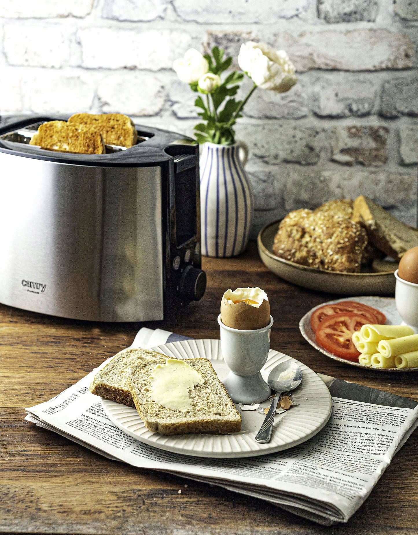 Elektrinis skrudintuvas su bandelių grotelėmis 1000W